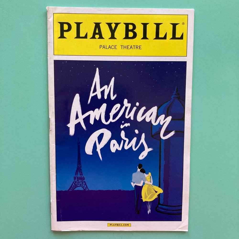 Playbill An American in Paris Robert Fairchild Leanne Cope Max von Essen 2015